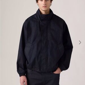 Levi's Men's Highland Park Dark Blue Waxed Denim Jacket